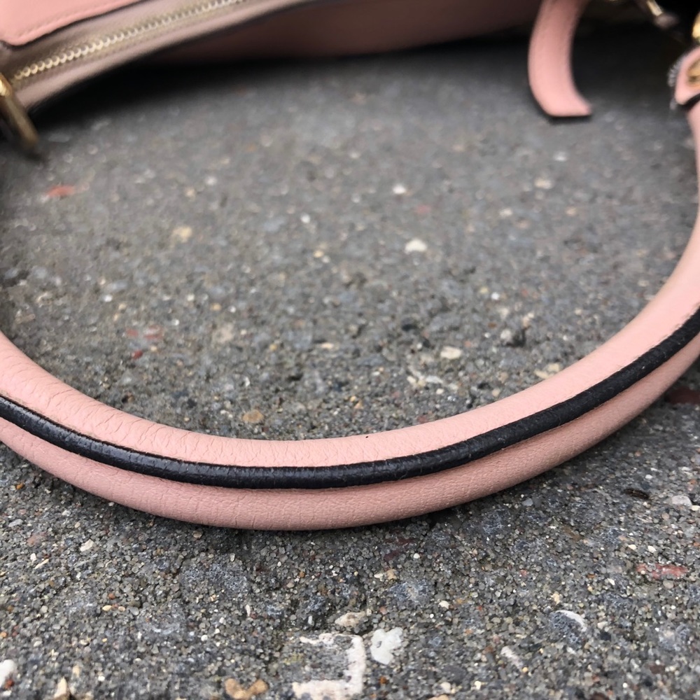 Pink Leather GG Canvas D-Ring Hobo Bag. 💫 - Picture 8 of 11